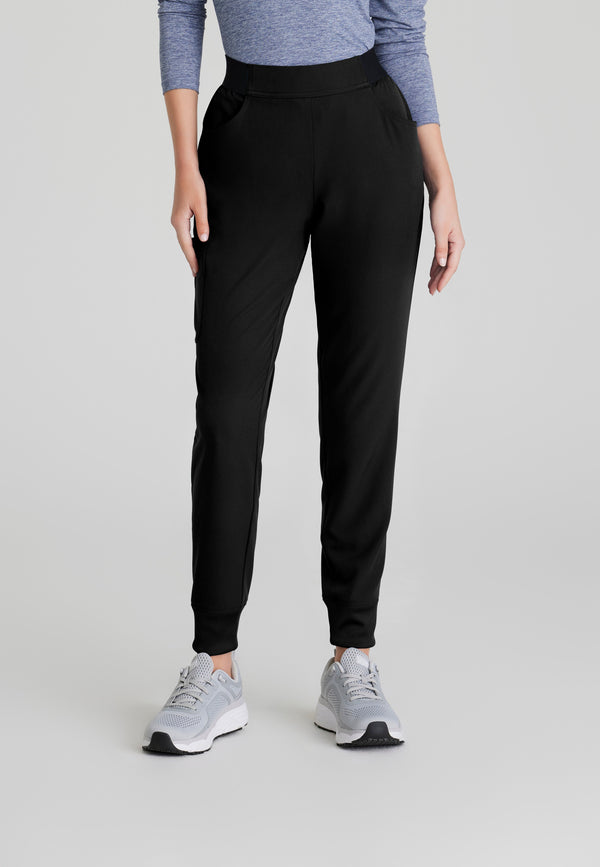 Vela 5-Pocket Logo Elastic Waistband Jogger Scrub Pant