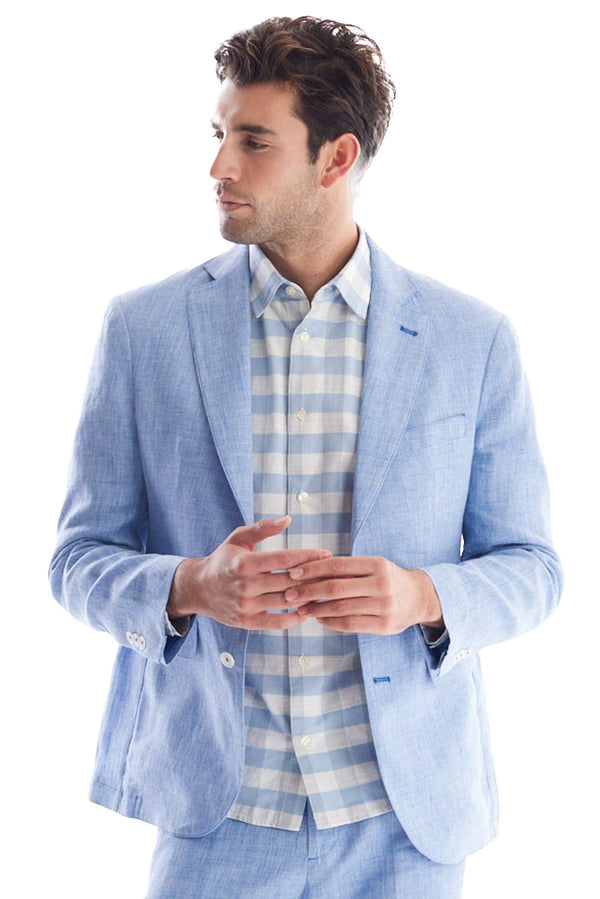 Solid Linen Suit Separate Coat