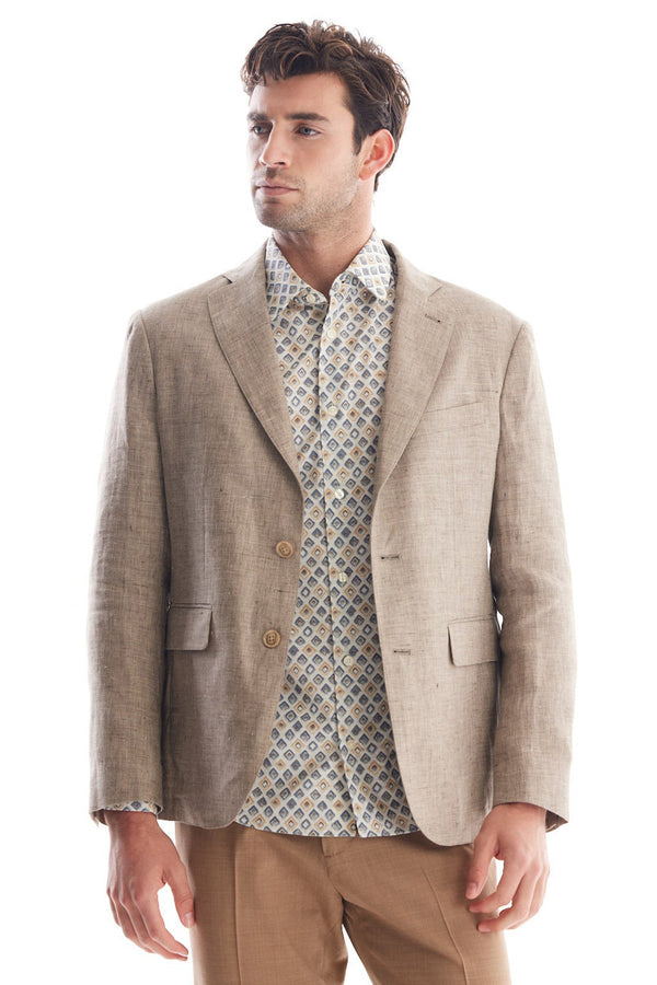 Solid Linen Sport Coat