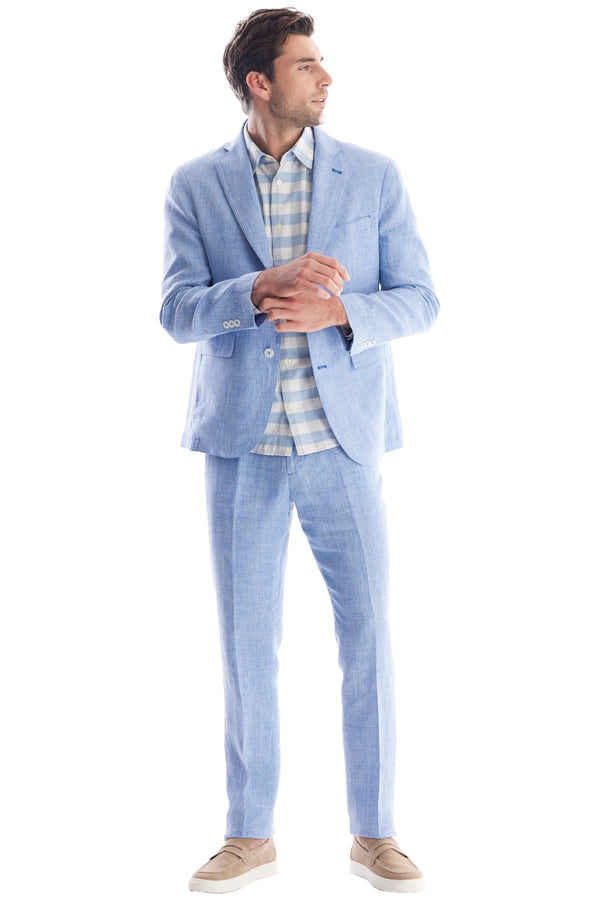 Solid Linen Suit Separate Pant