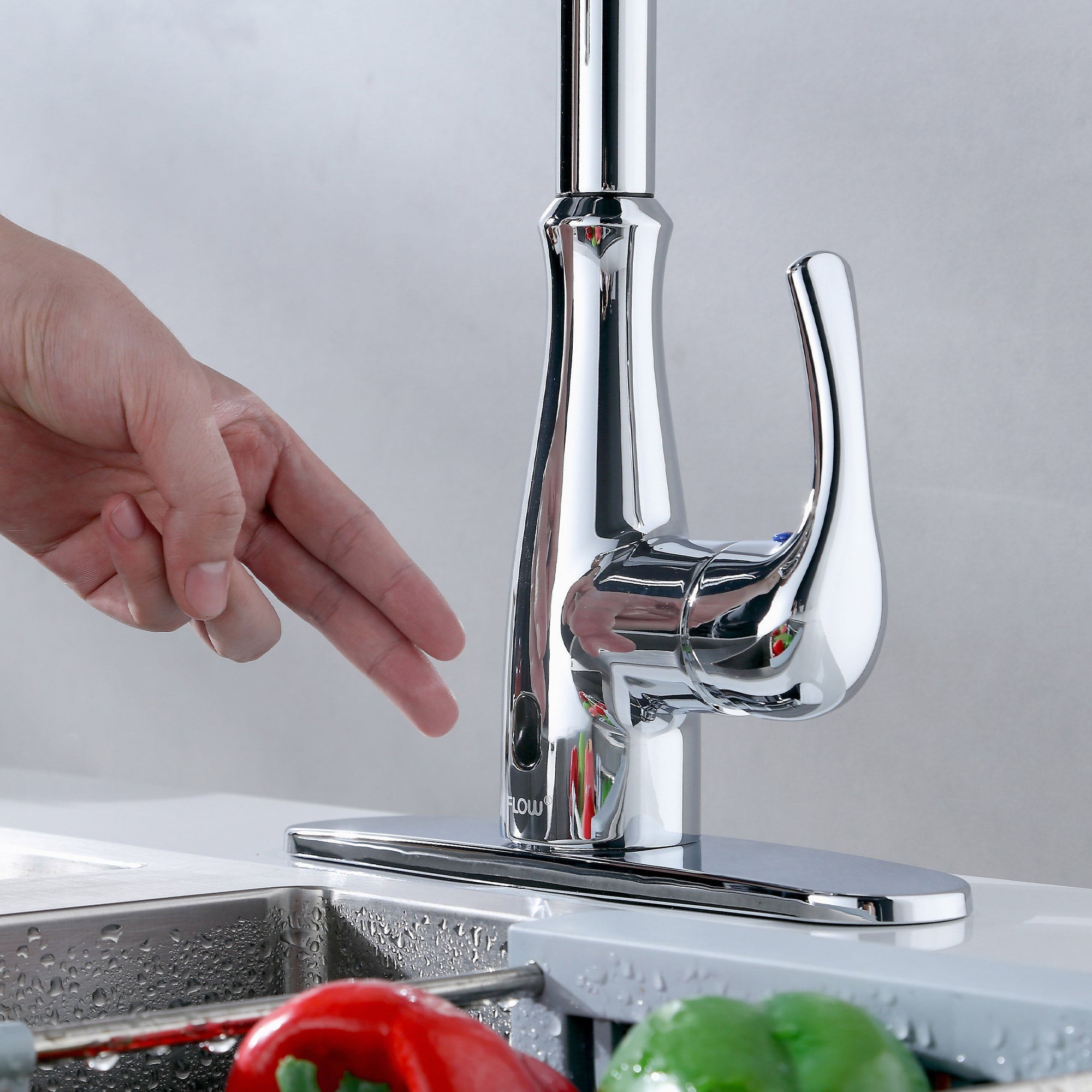 Flow Motion Activated Pulldown Kitchen Faucet