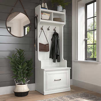 Woodland Storage Bench and Hall Tree 3 Hook