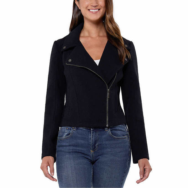 Matty M Ladies' Knit Moto Jacket