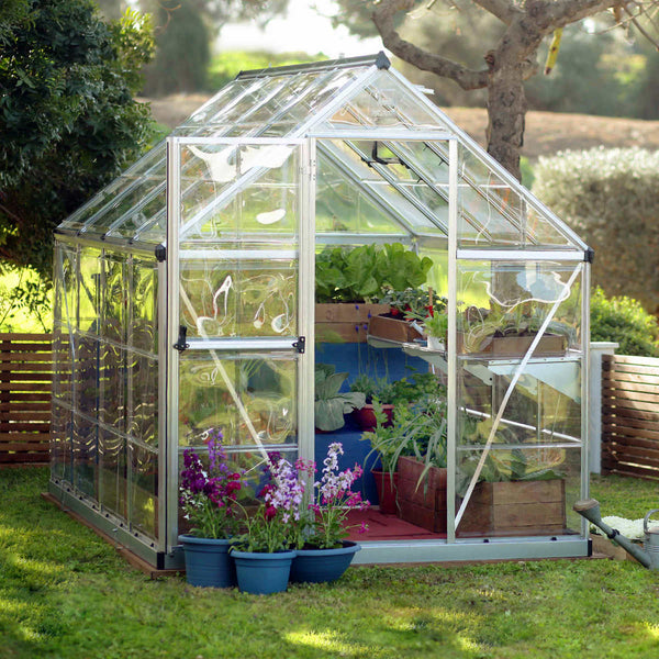 Palram Canopia Harmony 6' x 8' Greenhouse with Starter Kit