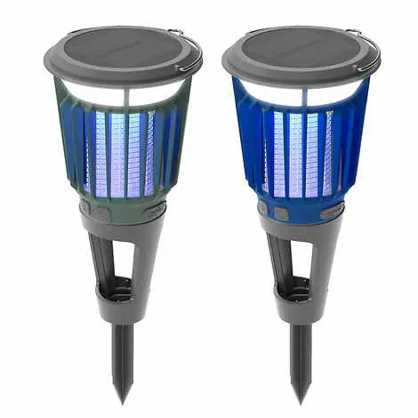 Wisely Solar Bug Zapper Lantern, 2-pack