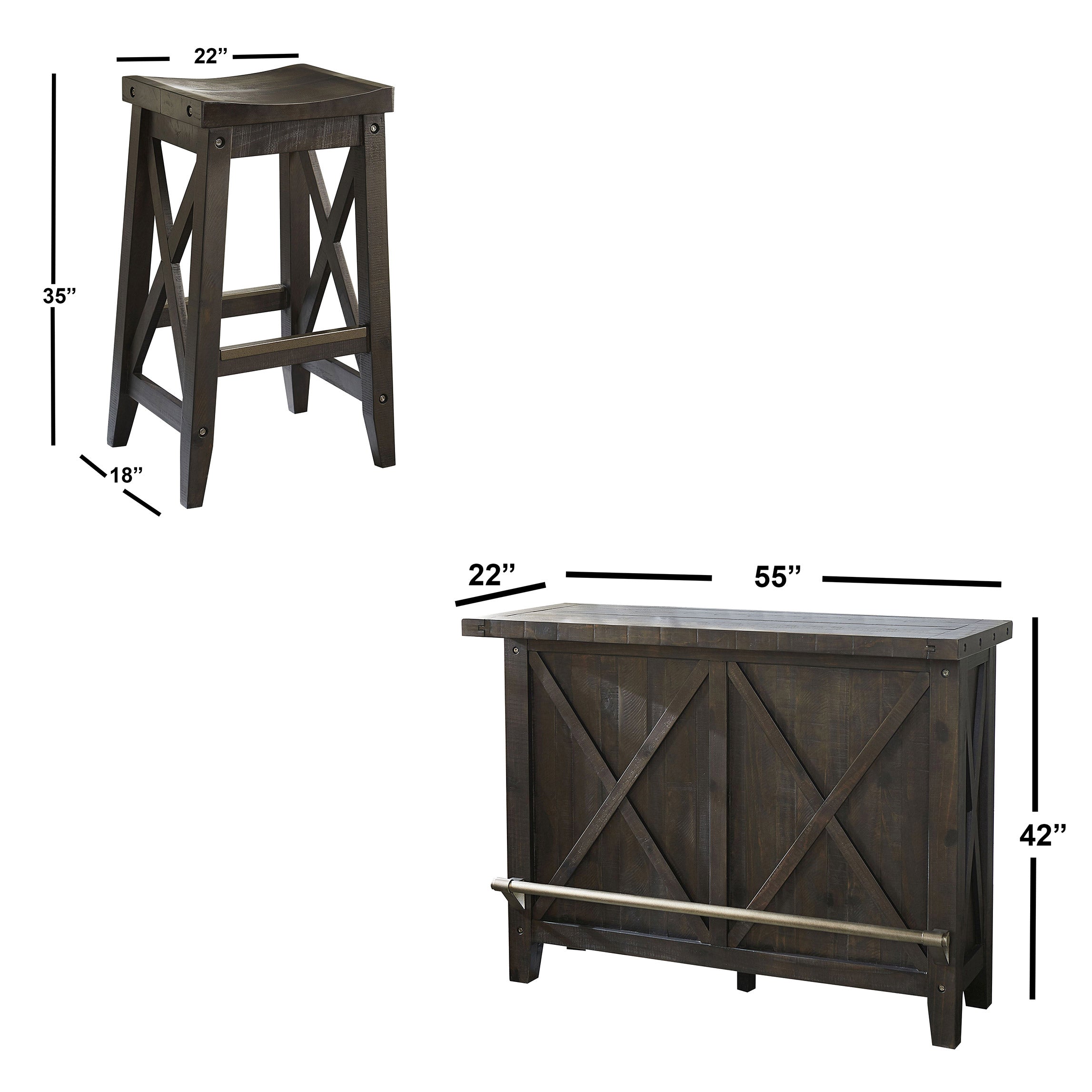 Calbern 3 Piece Bar Set