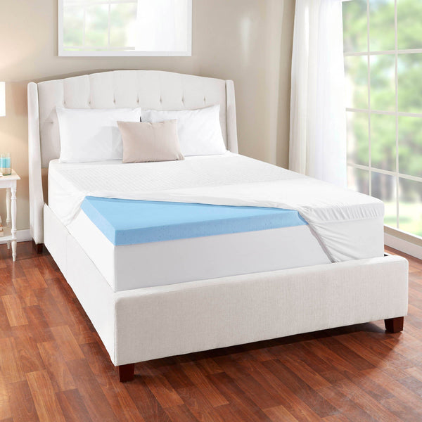 Novaform 3” EVENcor GelPlus Gel Memory Foam Mattress Topper with Cooling Cover