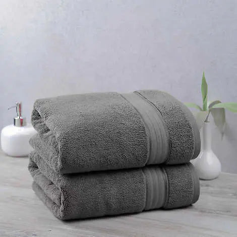 Purely Indulgent Egyptian Cotton Bath Towel, White 30 x 58 1-Towel