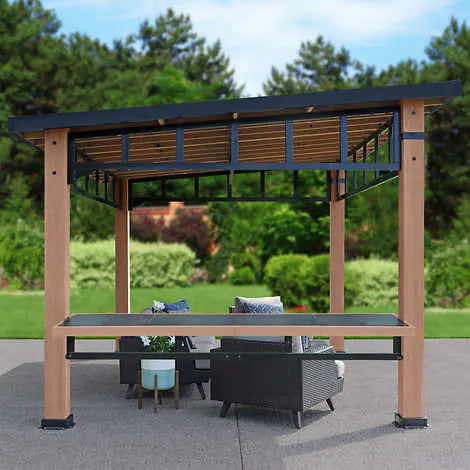 Yardistry 12 ft. Contemporary Gazebo Counter