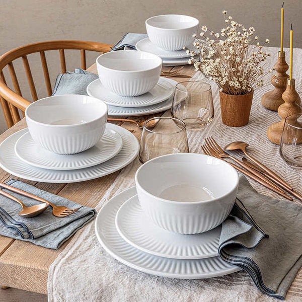 Over&back 12-piece Porcelain Dinnerware Set