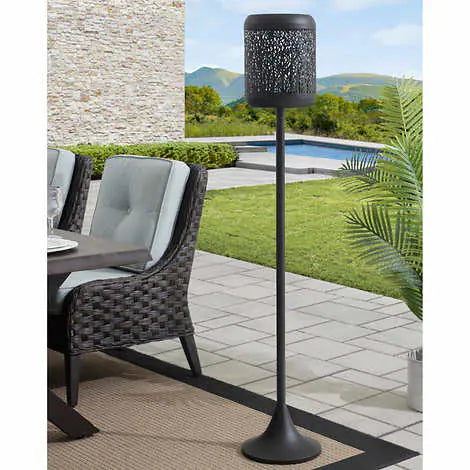 Sunjoy 59" Outdoor Solar Powered Patio Lamp