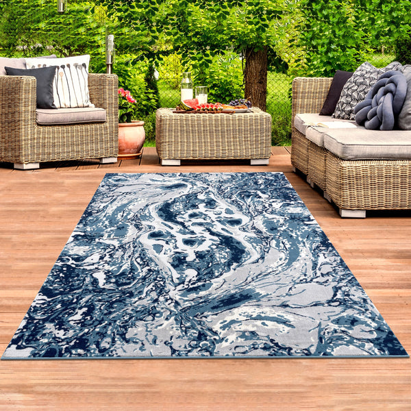 Indoor/Outdoor Rug Collection, Blue