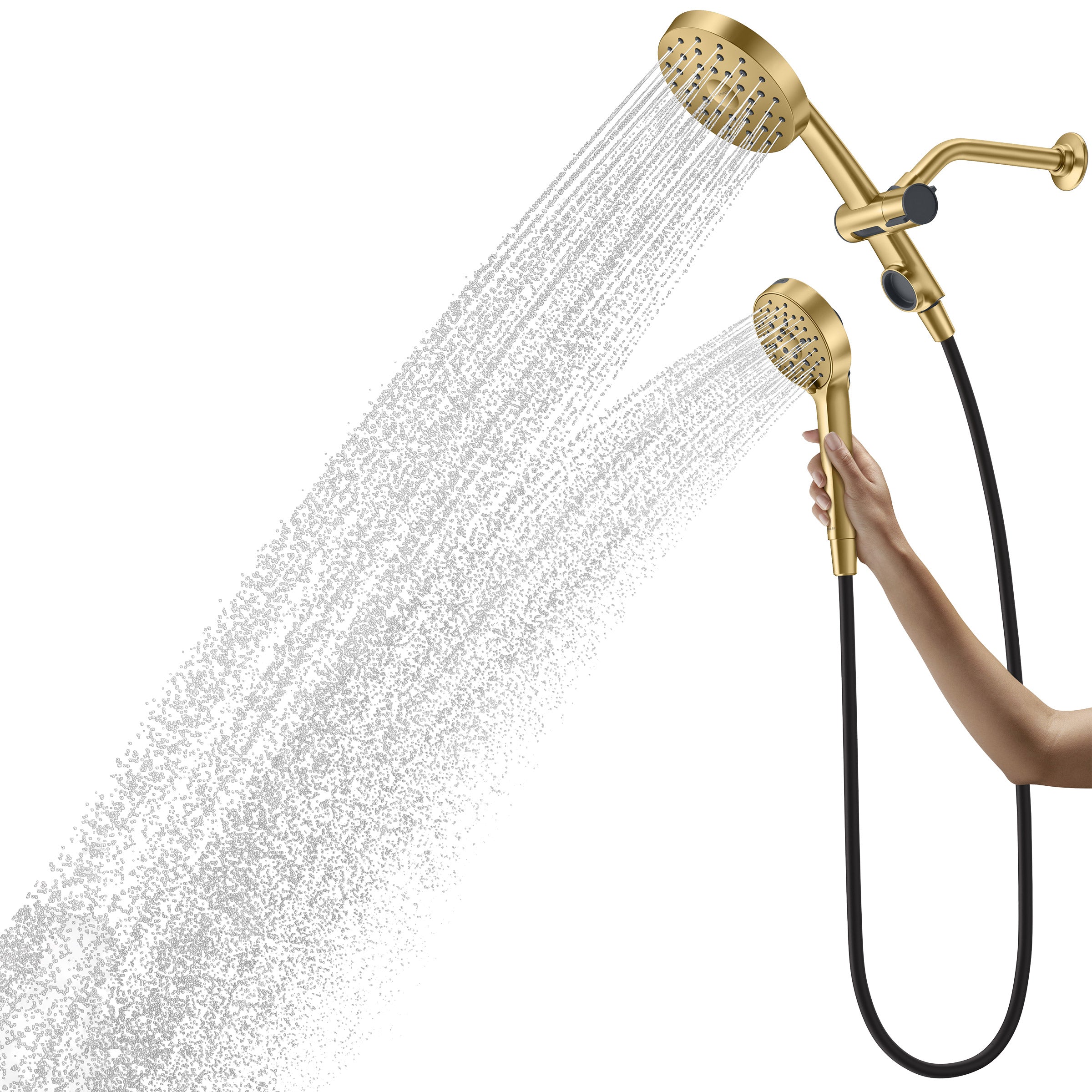 Prone 3-In-1 Multifunction Shower Head with Powersweep