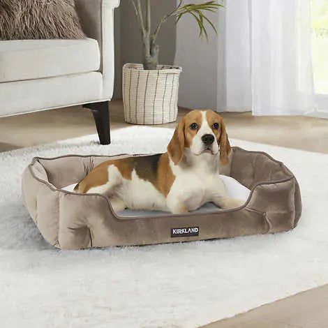 Kirkland Signature Tufted Cuddler Pet Bed, Tan