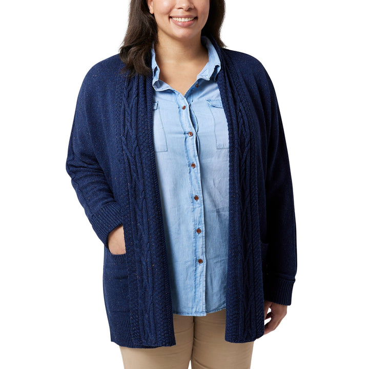 Ladies' Cable Neck Cardigan