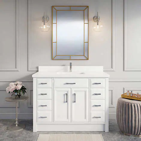 Calais Bath Vanity by Studio Bathe in White