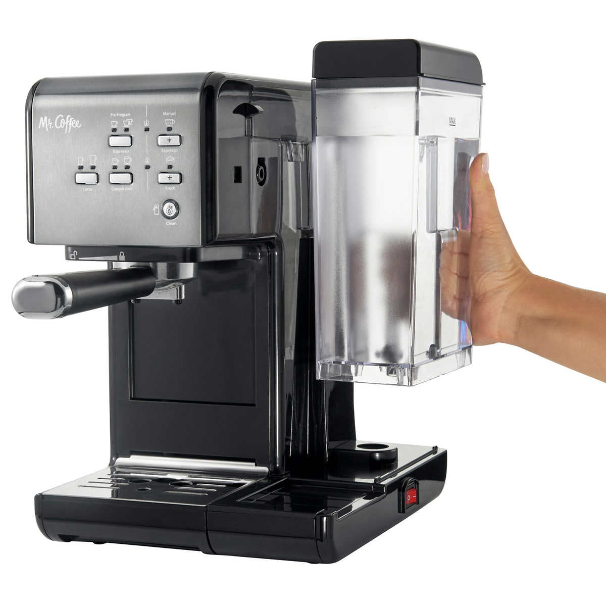 Mr. Coffee One-Touch Coffeehouse Espresso Cappuccino & Latte Maker Black