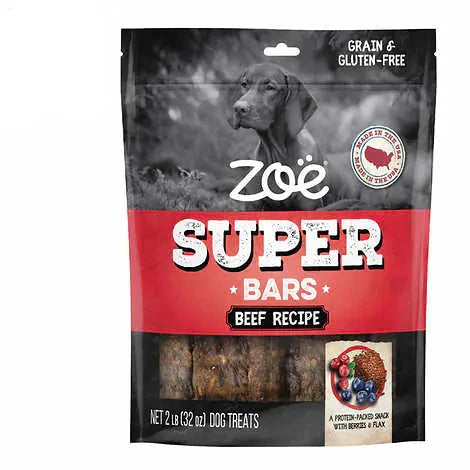 Zoe Super Bars Beef Recipe 2/2lb Bags