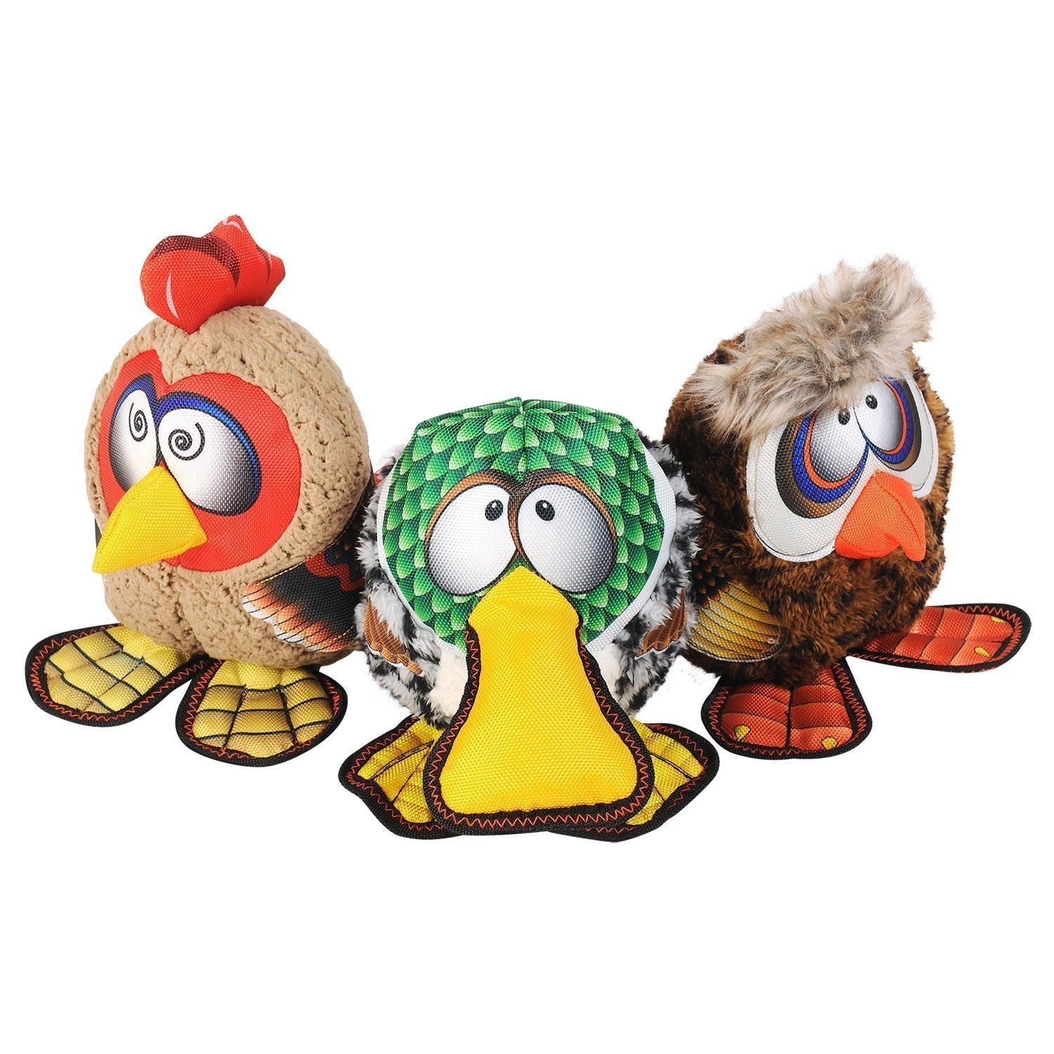 Happy Tails Barnyard Buddies Dog Toys, 3-count Image