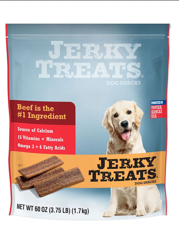 Jerky Treats American Beef Dog Snacks 60 oz, 2-count Image