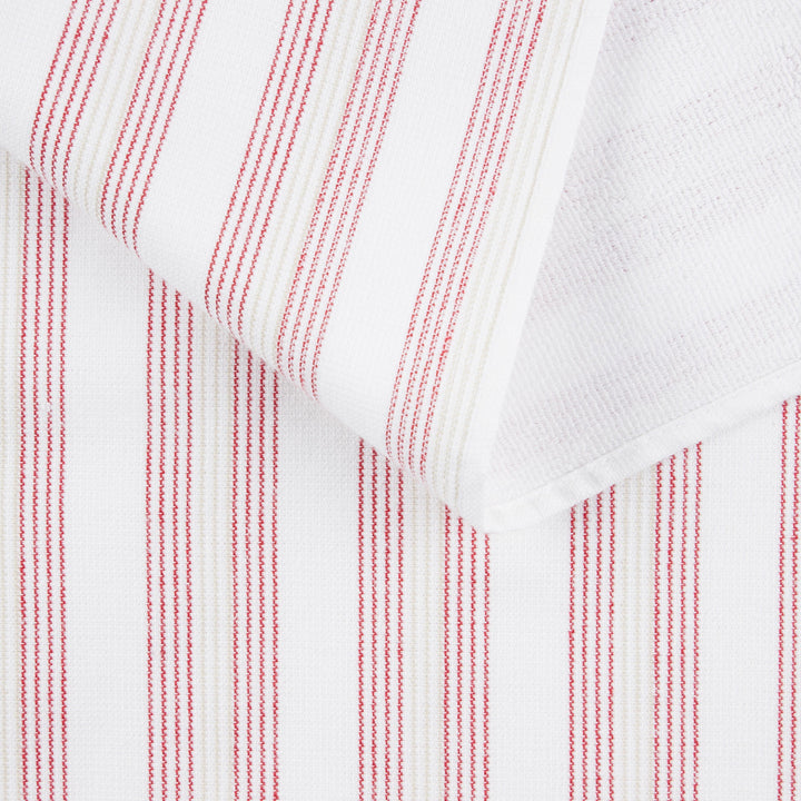 Chambray Stripe Kitchen Towels, 8-Piece Set