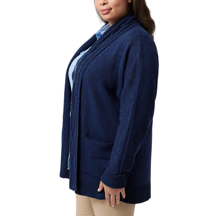 Ladies' Cable Neck Cardigan