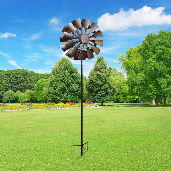 Metal Farm Wind Spinner