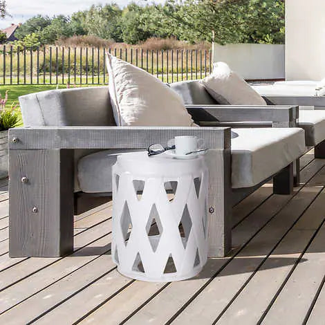 Outdoor Ceramic Side Table