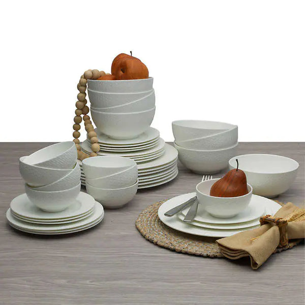 Mikasa Lattice 40-piece Bone China Dinnerware Set