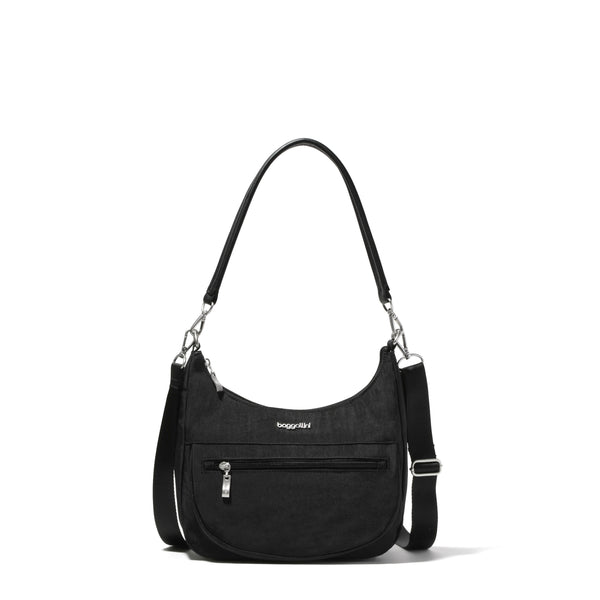 Modern Pocket Half Moon Shoulder Bag