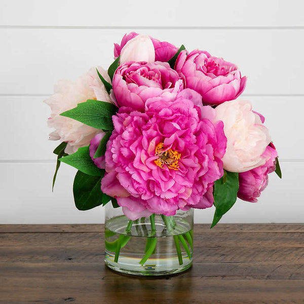 Faux 12” Peony Arrangement