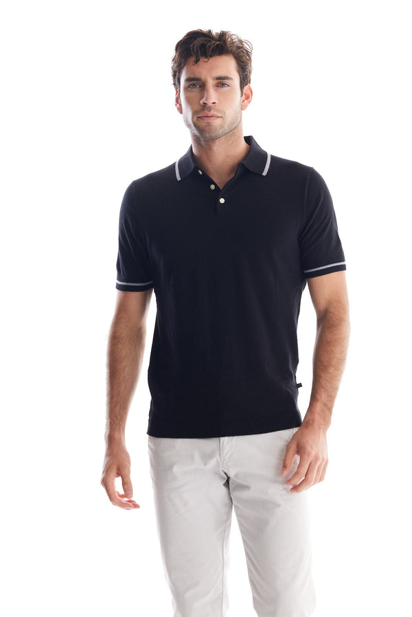 Ferdinand Cotton Silk Short Sleeve Polo