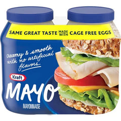 Kraft Real Mayo Creamy & Smooth Mayonnaise (30 Fl. Oz. Jars, 2 Pk.)