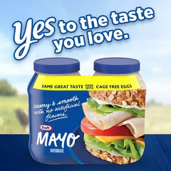 Kraft Real Mayo Creamy & Smooth Mayonnaise (30 Fl. Oz. Jars, 2 Pk.)