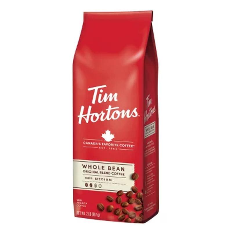 Tim Hortons Medium Roast Whole Bean Coffee, Orignial Blend (32 Oz.)