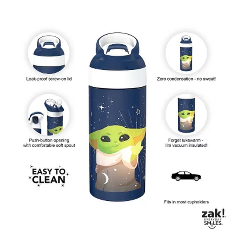 Zak Designs 14oz Stainless Steel Kids' Water Bottle with Antimicrobial  Spout 'Bluey