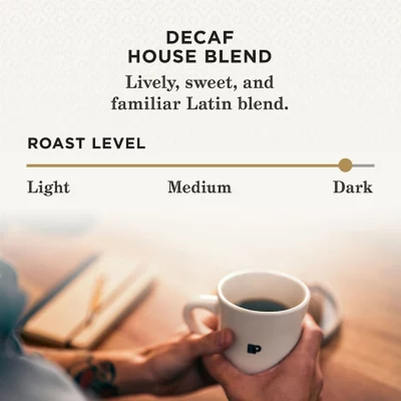Peet'S Coffee Decaf Dark Roast K-Cup Pods, House Blend (75 Ct.)