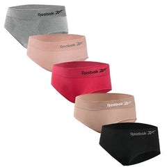 Reebok, 5 Pk - Seamless Hipster Panties Underwear (Choose Size +