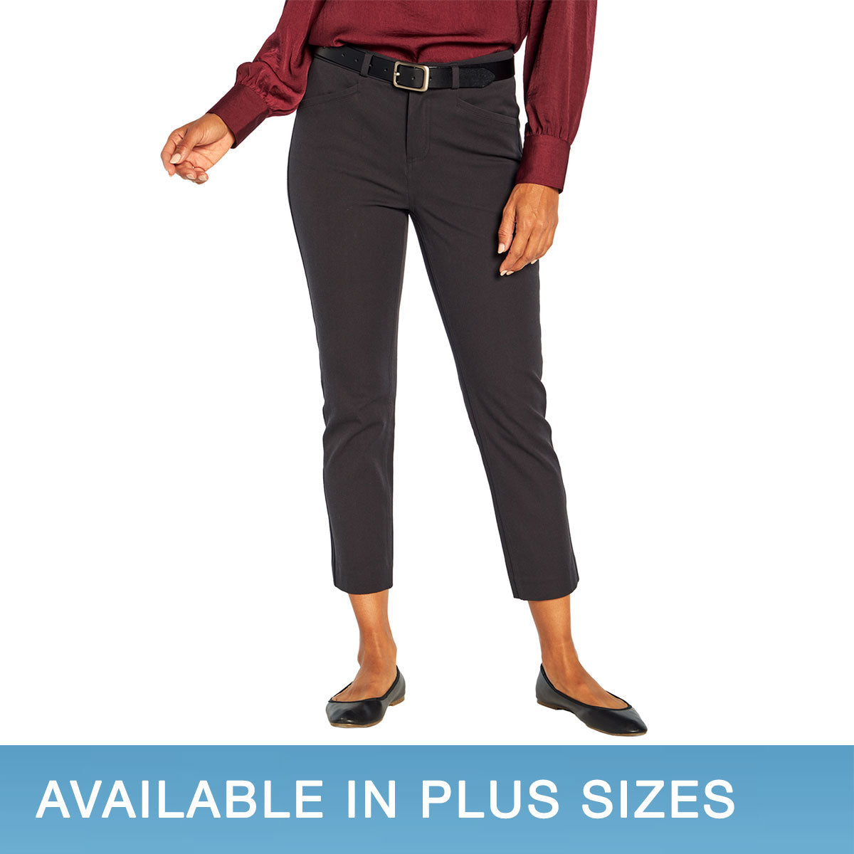 C&B Signature Slimming Luxe Stretch Ankle Pant 